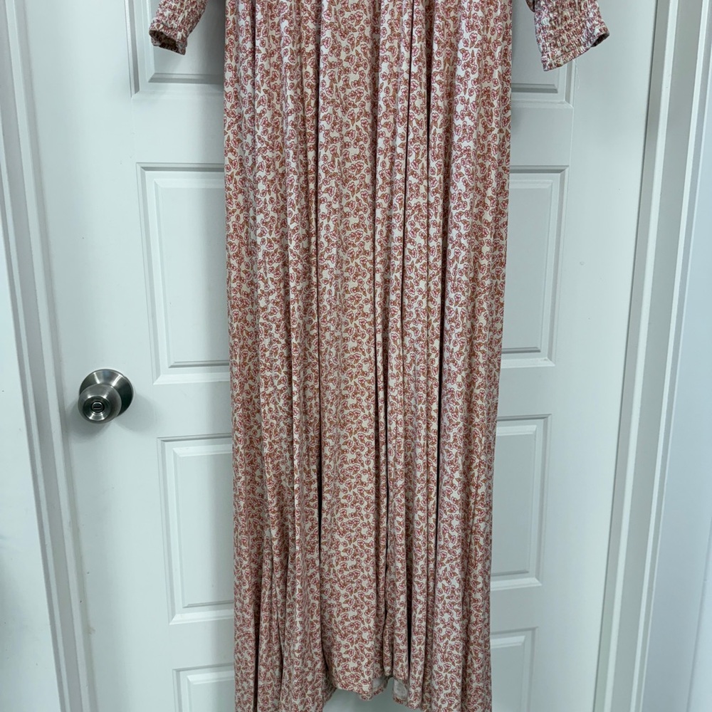 Free People Love Story Pink Long Sleeve Maxi Dress - Picture 6 of 8